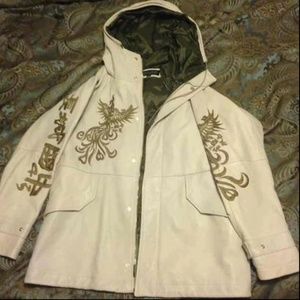 Men's Italian Leather Coat Donald J Pliner M